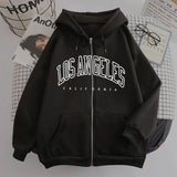 New Zipper Hoodie Los Angeles California Coat