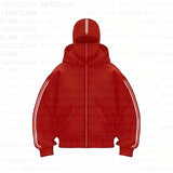 Solid-Colored Double Hat Design Autumn And Winter Ins New Hooded Sweater Loose Men's And Women's And Couples Hoodie