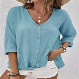 Spring-Summer Sale Of New Women's Collar Button-Killey Long