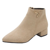 Boots Women's Spring And Autumn Single Boots 2025 New And Ankle Boots Coarse And British Martin