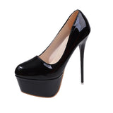 Autumn New High Heel Single Shoes Women's Color Fine Heel Sexy Single Shoes Waterproof Table Ultra-High Heel Nightclub Women's Shoes