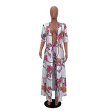 Piece Set African Print Elastic Bazin Baggy Pants Rock Style Dashiki SLeeve Famous Suit For Women Coat And Leggings