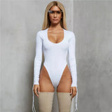 Zingj Women's Slim Undershirt T-Shirt Long Sleeved Women's Jumpsuit Summer