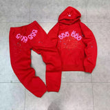 2025 Spoder Spider Web Print Hooded Hooded Hooded Hooded Casual Loose