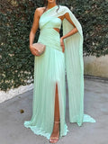 Women's Fashion Tset-Pair Skirt Dress Ribbon Open Fork Body Girl