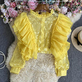 Zingj Lace Lace Long-Sleeved