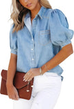 Spring And Autumn New Imitation Of The Denim Shirt Cardigan European Version Of Multi-Color Multi-Color
