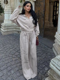 Push Branch Print Hooded Jacket Set Black And White Optional Loose Version Of Ultra-Comfortable Fashion