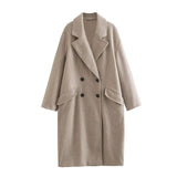 New Loose Double Buckle Dress Fashion Coat