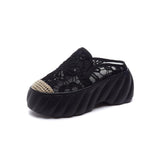 Slippers Women Wear Summer New 2025 Korean Version Of The Hong Kong Flavor Fashion Cold Slippers Women Height Half