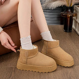 Boots Women Thicken 2025 Winter New Thick Bottom Anti-Slip Warm Cotton Boots Skins One Short