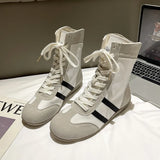 Gaode Training Shoes Women In The Summer Of 2025 New Mesh Breathable Martin Boots Casual High-Top Short Boots