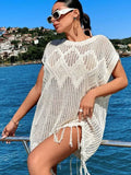 Beach Hoodie Hollow Knitted Loose Esui Seaside Resort Swimwear Shirt