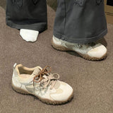 New Four-Season Forrest Shoes Wasteland Wind Thick-Sed-Stuel-Stude Shoes High-Value Niche Board