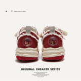 Zodiac Dragon New Year Version Of The Street Bread Shoes Thick Soles Increase The Red Shoes Red Plate Shoes Men And Women's Couple Fashion