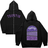 Plus Velvet Men's And Women's High Street Hoodie Trapstar Zippered Open Shirt Jacket Autumn And