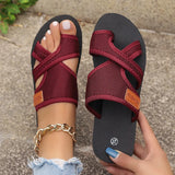 New Fashion Breathable Net Cloth Fish Mouth Cover Slippers Anti-Slip Wear Soft Bottom Beach Women