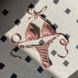 2024 New Sexy Bright Pearl T-Dip Bikini Swimsuit
