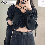 Women Bowknot Stylish Design Ulzzang Solid Summer High Street All-match Chic Feminine Simple Crops Causal Student