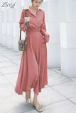 Shirt Dresses for Women Evening Female Dress Party Oversize Long Sleeve Beach Woman Dress Robe Vestidos Autumn 2023