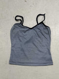 Fresh Wind Hit The Striped V-Neck Sling 2025 Summer To Send A Casual Short-Term Waistcoat New Women's