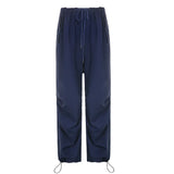 Zingj Summer New Spice Girls J Street Tooling Pocket Wide Leg Pants Hanging Sense Casual Pants