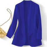 Zingj East Hot Style Spring And Autumn Temperament Commuting Solid Color Lapel Long Sleeve Small Suit Korean Version Coat