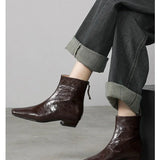 Short-Skinned Short-Skinned Women's Autumn And Winter New Commuting Wind Head Zipper And Thin Boots In The Ankle