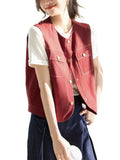 Retro Casual Vest Women's 2025 Summer New Design Niche Fashion Loose