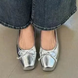 Head Shallow Single Shoes Women 2025 Spring And Autumn New French Evening Style Temperament Gentle Fairy Flat Bottom Retro Grandmother