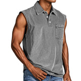Explosion Of Sleeveless T-Shirts For Young Men's Leisure Trend To Open The Door To