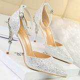 Shoes Heels 2022 New Woman Pumps Sequins High Heels Women Shoes Fashion Ladies Shoes Gold Sliver Stiletto Heels