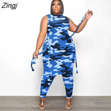 Sport 2 Piece Set Camouflage Women's Set Summer Loose Top+Lounge Pants Suit Tracksuit
