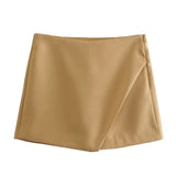 Summer New Women's High Waist Asymmetric Casual Pants Multi-Color Skirt Pants For A Long