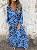 Women's Spring Summer New V-Neck Fashion Holiday Print