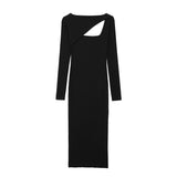 New Asymmetrical Slimming Dress With Open Design