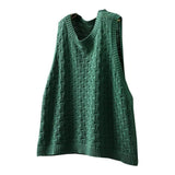 Knitted Vest Vest Women's Jacket 2025 New Loose Leisure Vest Women's Fashion Women's Spring And