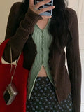 Autumn And Winter New Fashion Temperament With Gentle And Comfortable Niche Design Fake Two Knitted Cardigan