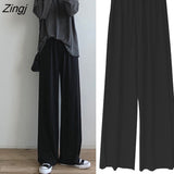 Pants Women Chic New Spring Fashion 4XL Elegant Office Lady Flare Trouser High Waist Ulzzang Femme Bottom Ins Hot