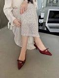 Black Temperament High-Heeled Sandals And Fairy Shoes 2025 New Spring And Summer French Dress Single