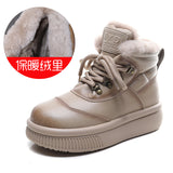 Leisure Snow Boots Women Double Zipper Wool Short Boots Warm Plus Velvet Martin Boots Thick Cotton