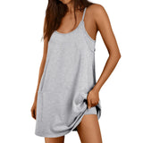 Summer Explosion Lady Slings Joint Shorts Dressing Dress Casual