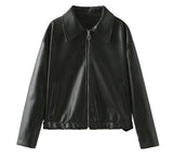Women's Explosive Solid-Colored Collar Jacket