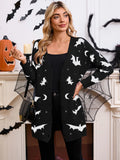 New Women's Sweater Halloween Bat With Long-Sleeved Cloaked Shirt