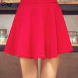 Women High Waist A-line Solid Mini Korean Style Trendy All-match Leisure Streetwear Vintage Daily Kawaii Hot Sale