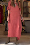 2025 Women's Summer Style Relaxed Casual Solid-Sleeved Cotton