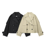 Women's Clothing Explosion Fashion Splash-Proof Short Wind