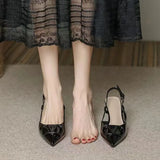 Women's Spring And Summer Light-Mouthed Wedding Shoes Large-Size Fashion Nude Small Scent Wind And Bag Head V