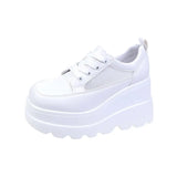 New Large-Size Thick-Soled Women's Shoes Summer Hollow Loose Cake Bottom Slope And Fashion Casual Single Shoes