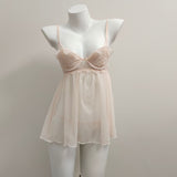 Sexy Lace Lace Sling Aja Girls Summer Thin Mesh With Thoracic Mat Home Pyjamas Women Spring And